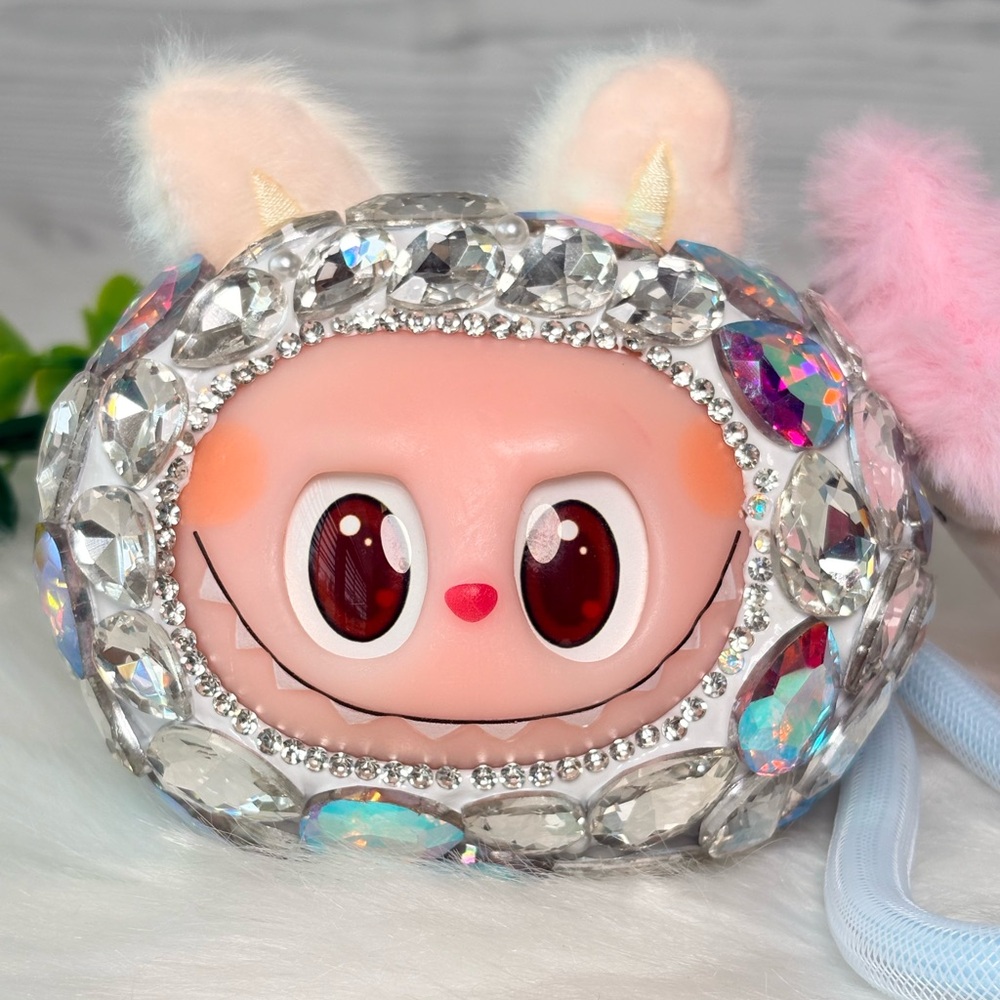 Sparkling Crystal & Plush Labubu Keychain/Bag‎ Charm